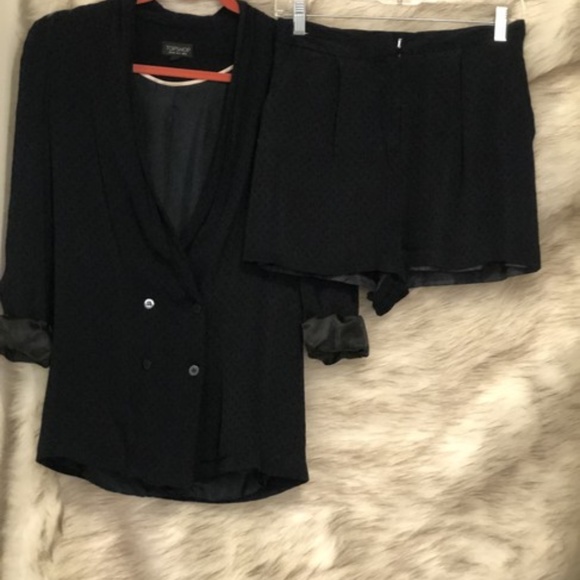 Navy Shorts Fashion Blazer Set - Picture 2 of 6